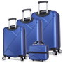 Zoozie Bags Juego de maletas de 4 piezas Azul